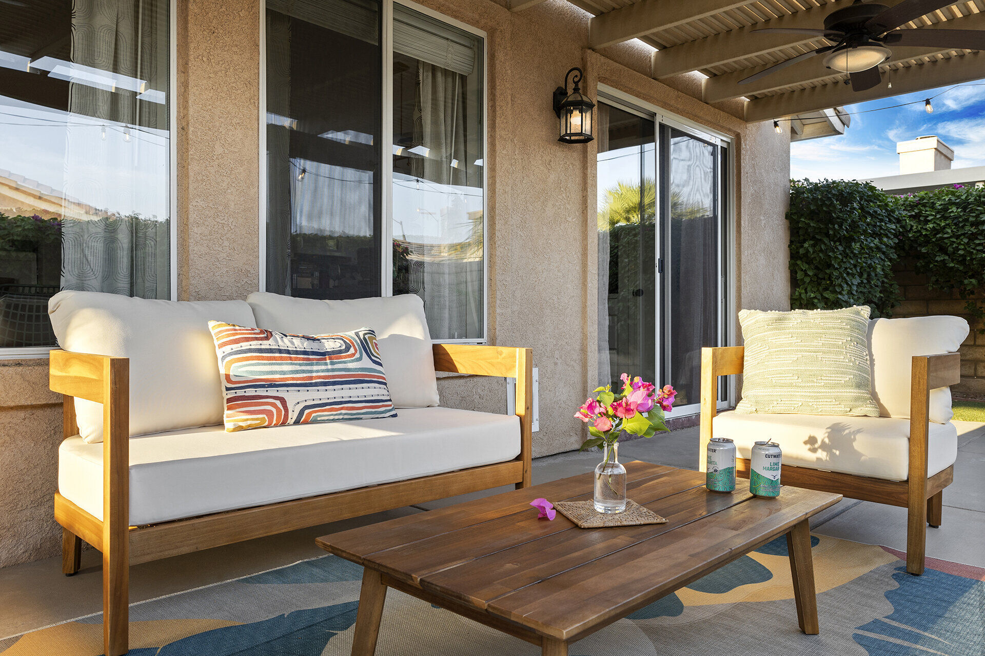 Garage interior with storage space